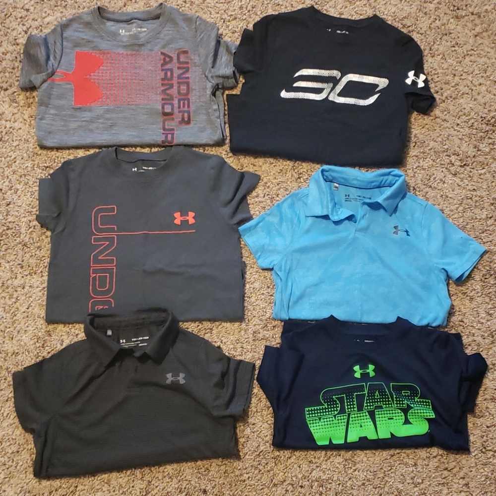 Boys Under Armour shirt bundle. Size XS